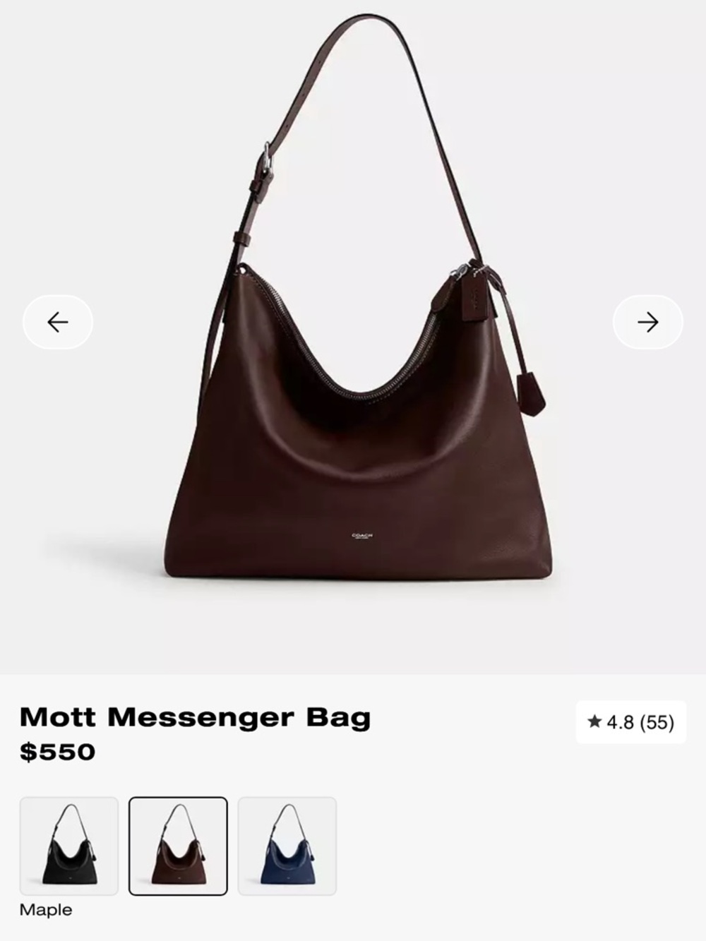 Coach Mott Messenger Bag - Picture 2 of 5